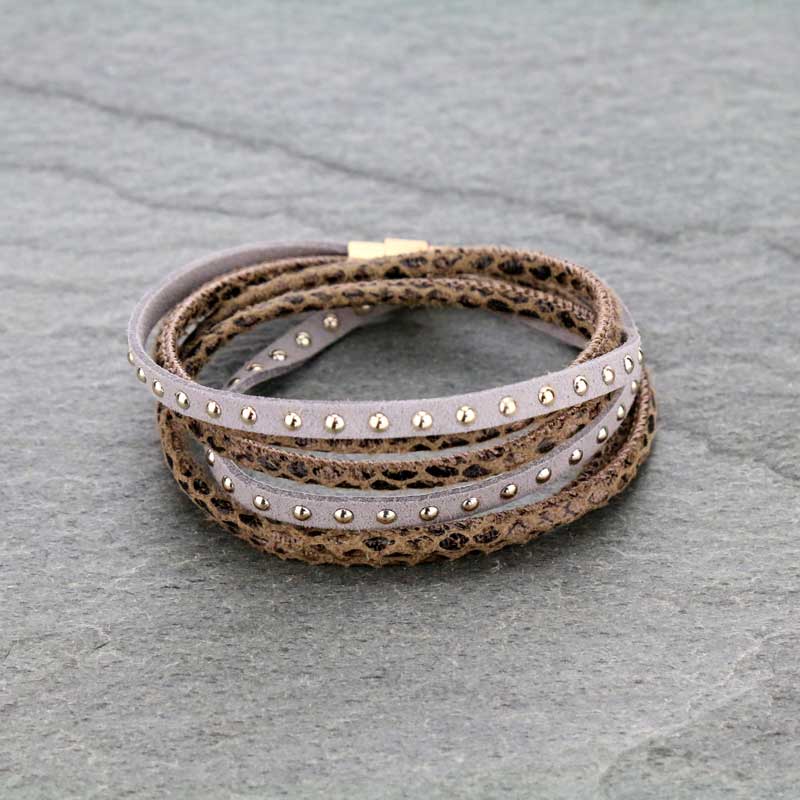 Cork Wrapping Magnetic Bracelet