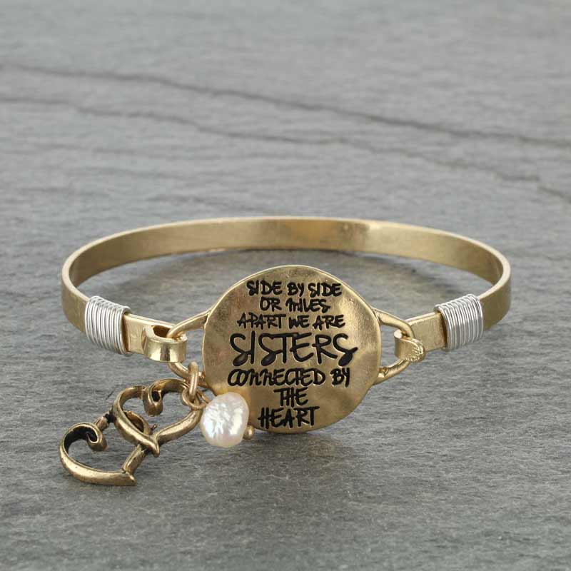 "SISTERS" Wire Bracelet