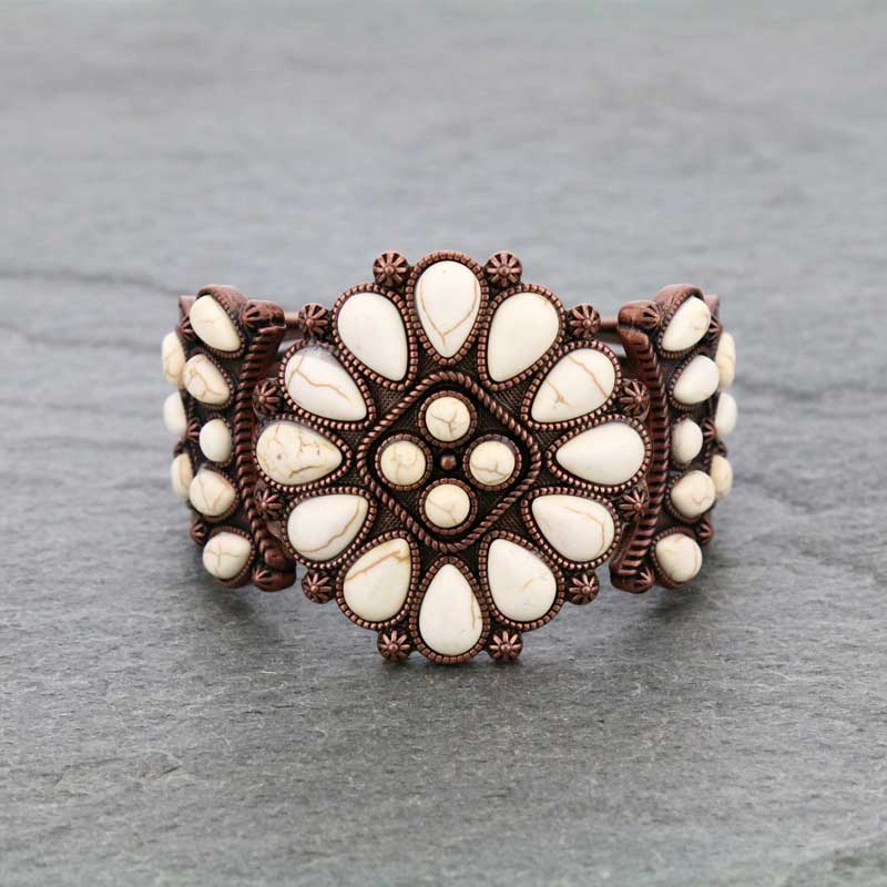 Western Style Stone Stretch Bracelet