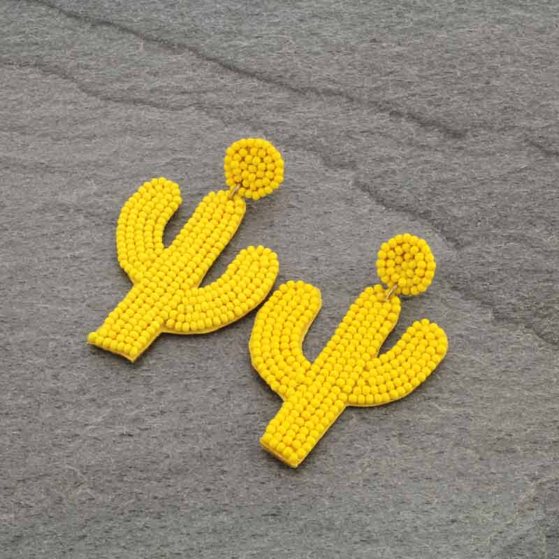 Cactus Seed Bead Post Earrings