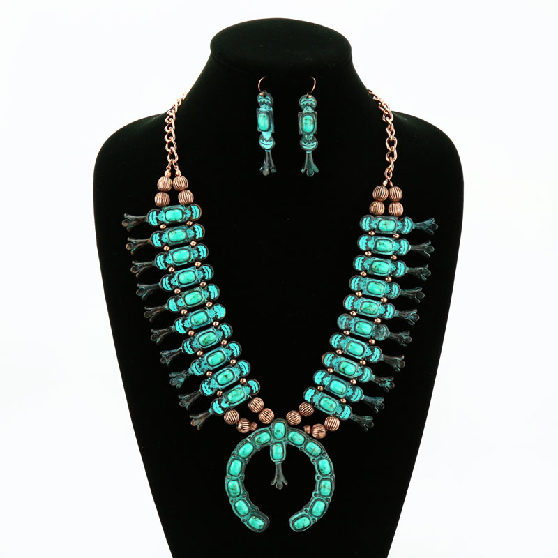 Squash Blossom Necklace Set - Image 2