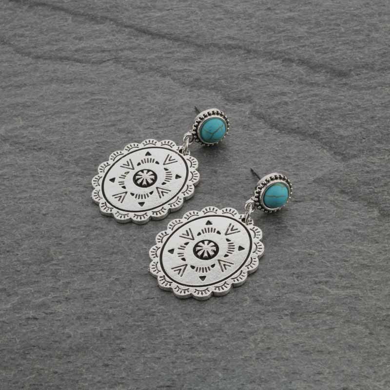 Boho Synthetic Natural Stone Earrings