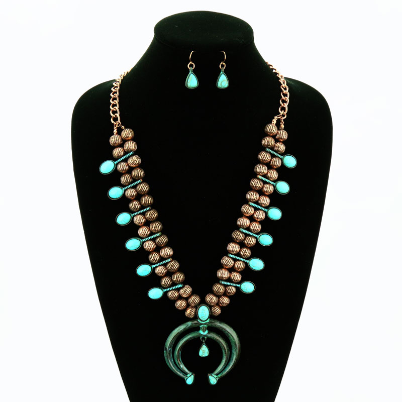 Squash Blossom Necklace Set - Image 2