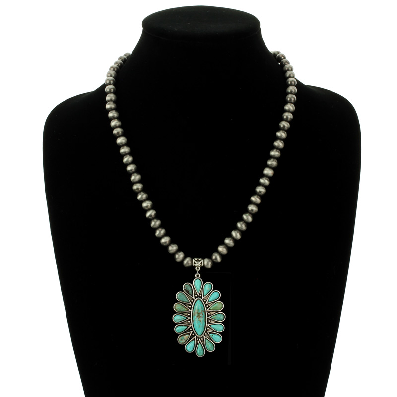 16" Natural Stone Necklace - Image 2