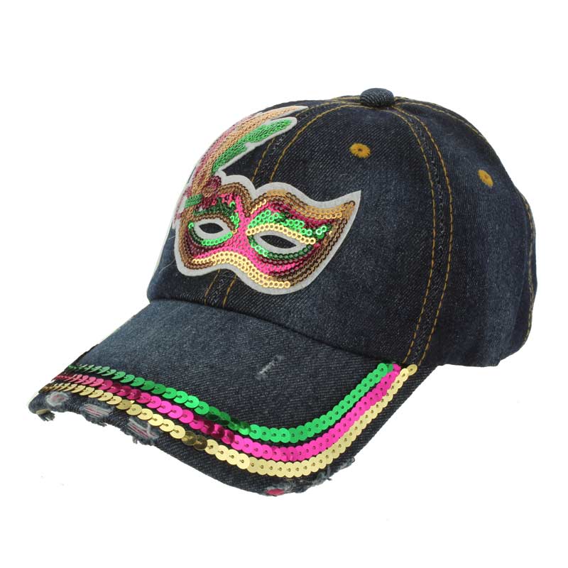 Mardi Gras Sequin Ball Cap