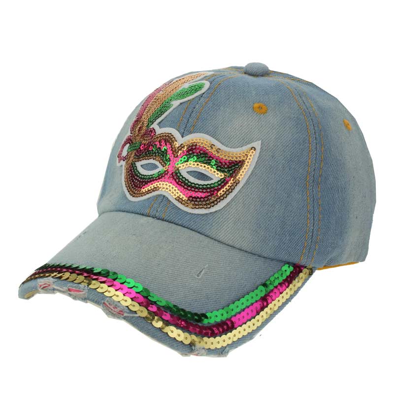 Mardi Gras Sequin Ball Cap