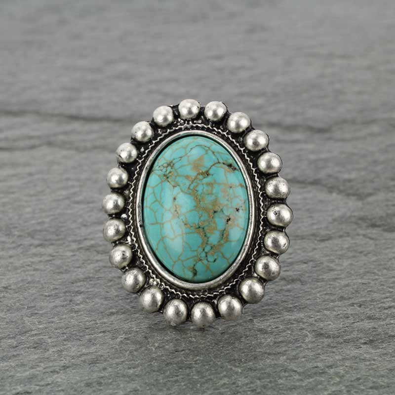 Natural Stone Adjustable Ring