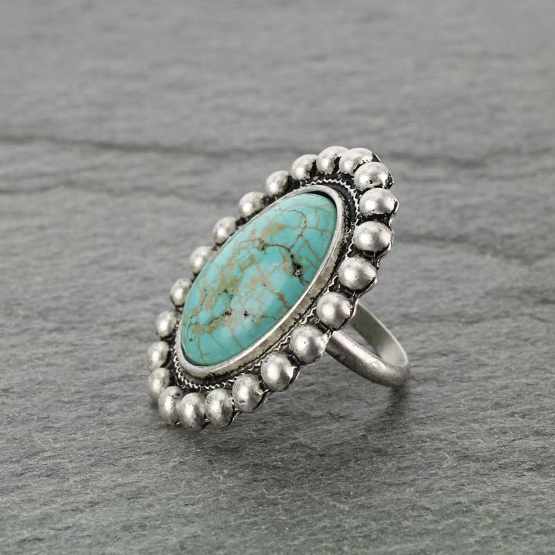 Natural Stone Adjustable Ring - Image 2