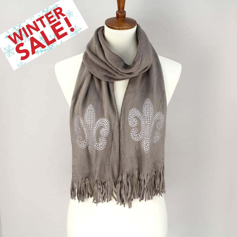 Winter Special Sale Dozen Pack Fleur De Lis Scarf(Bulk Sale)