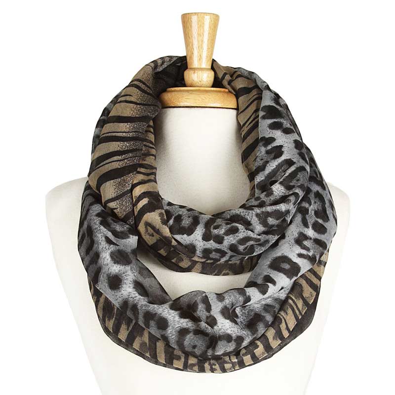 Infinity Leopard Print Scarf