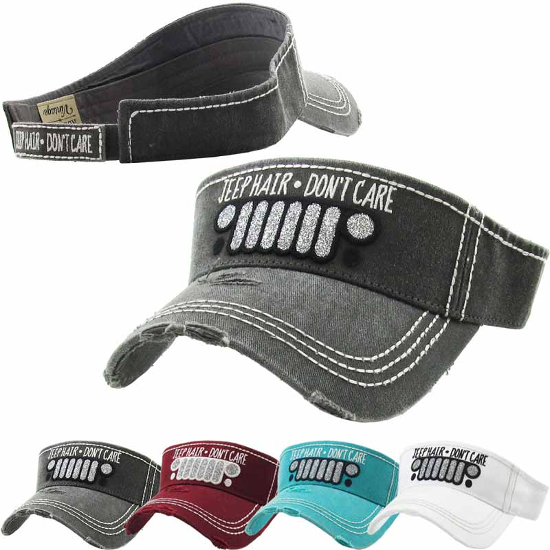 "Jeep Hair Don't Care" Vintage Sun Visor - Image 3