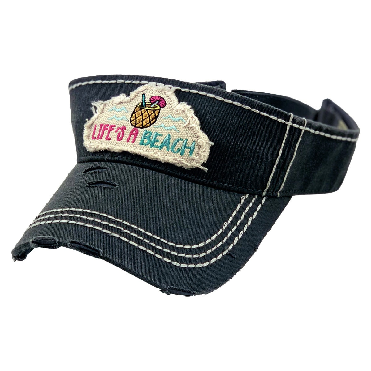 "Life's a Beach" Vintage Sun Visor - Image 2