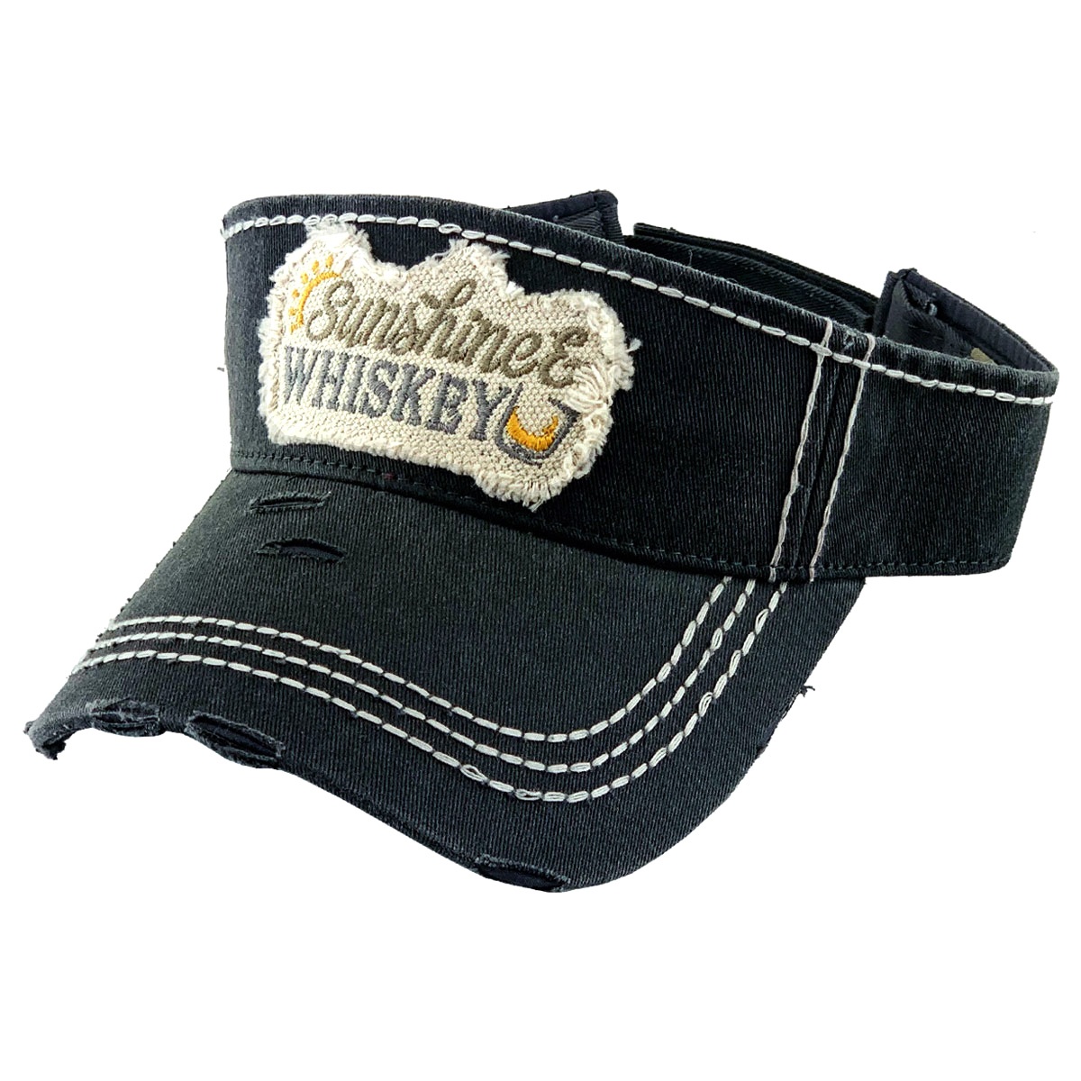"Sunshine and Whiskey" Vintage Sun Visor - Image 3