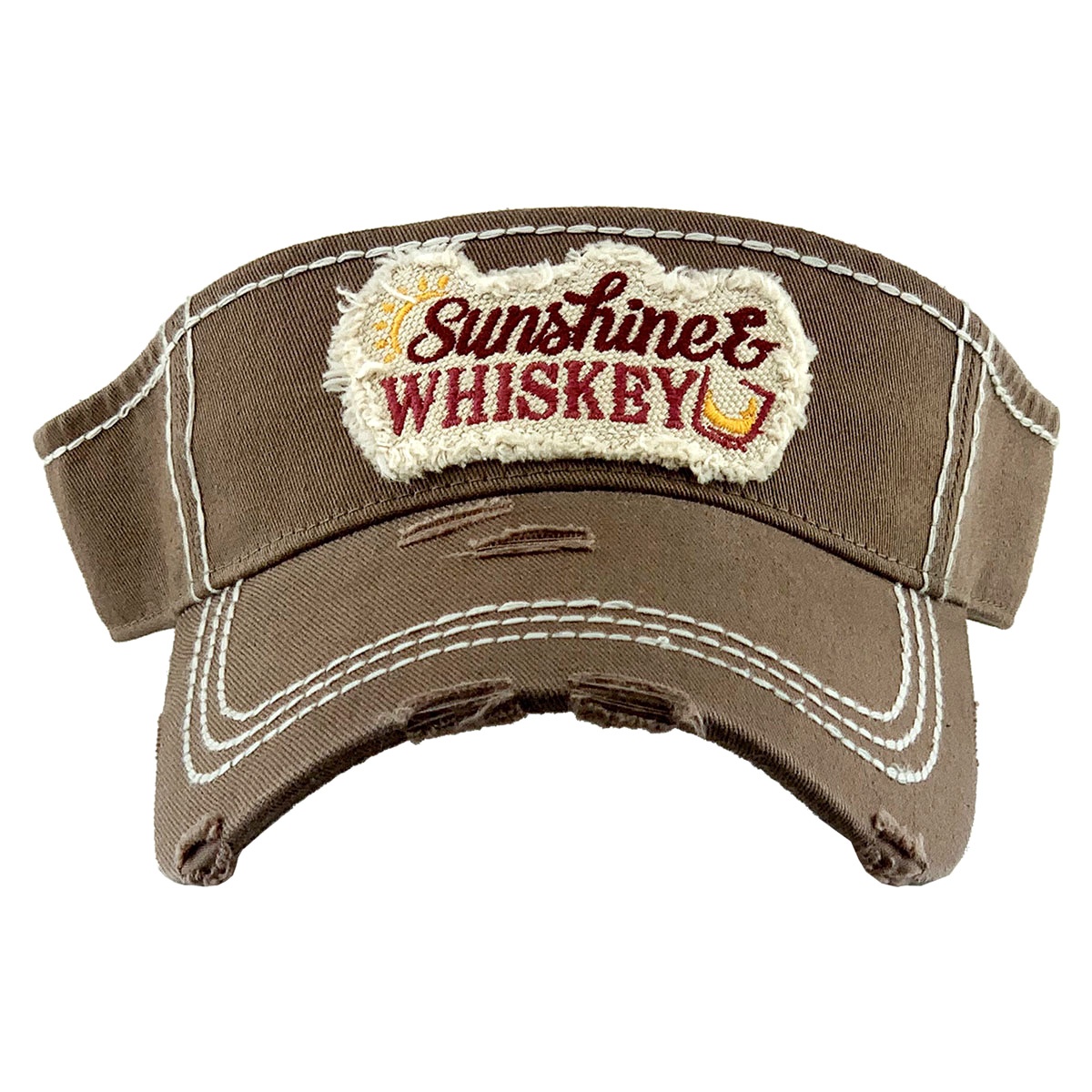 "Sunshine and Whiskey" Vintage Sun Visor