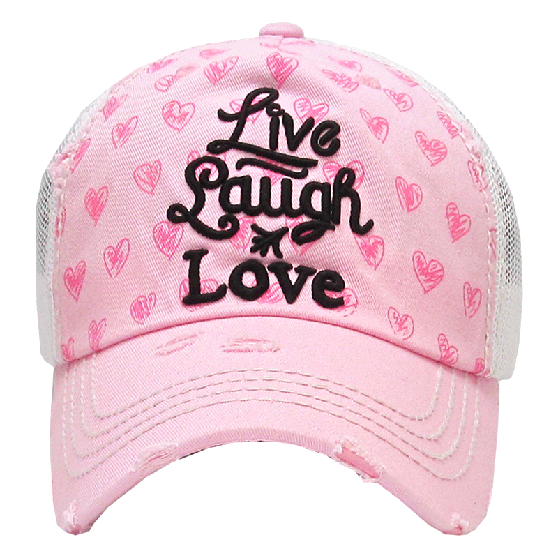 "Live Laugh Love" Ladies Vintage Mesh Cap