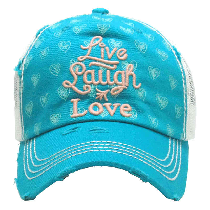 "Live Laugh Love" Ladies Vintage Mesh Cap