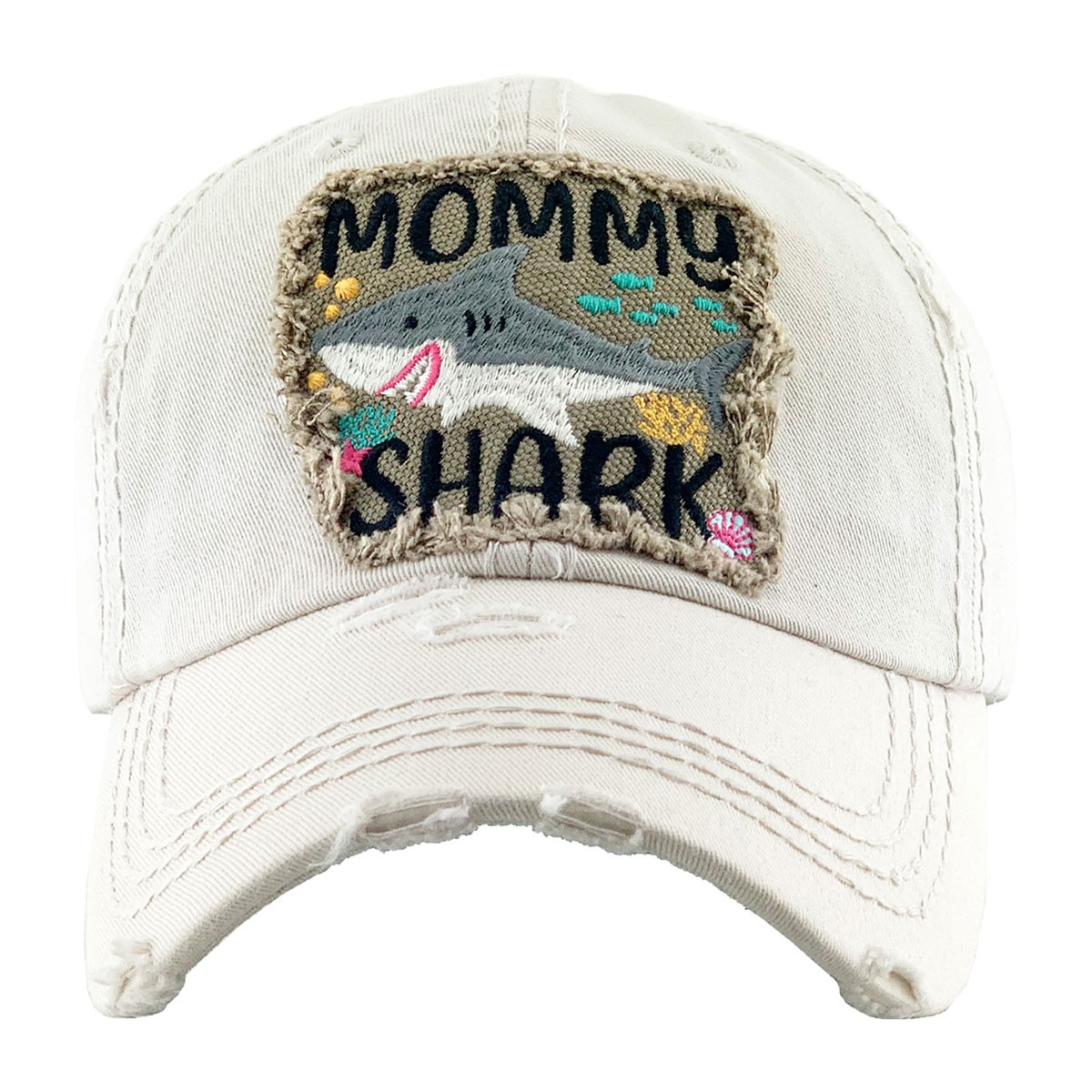 "Mommy Shark" Vintage Ball Cap
