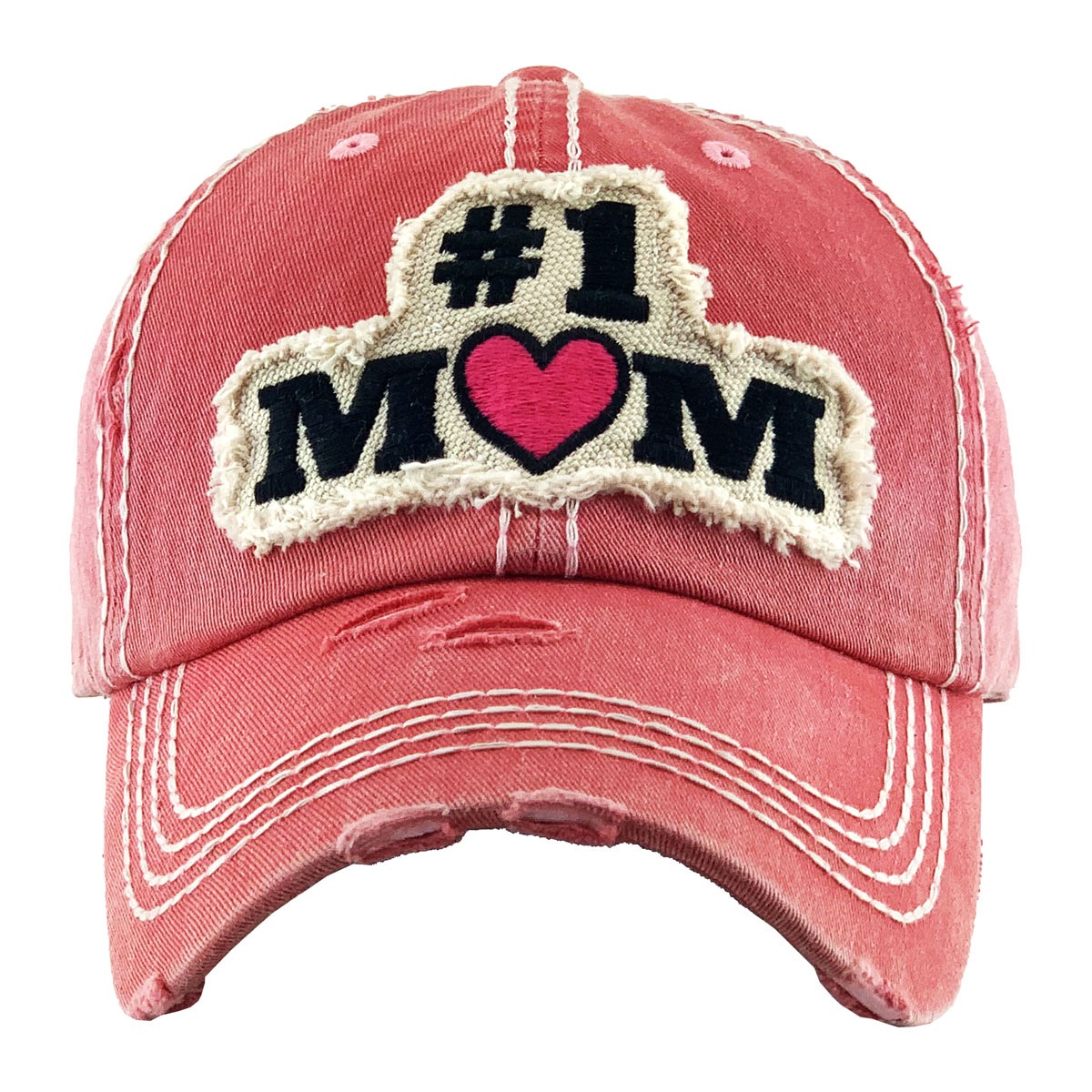"#1 MOM" Vintage Ball Cap