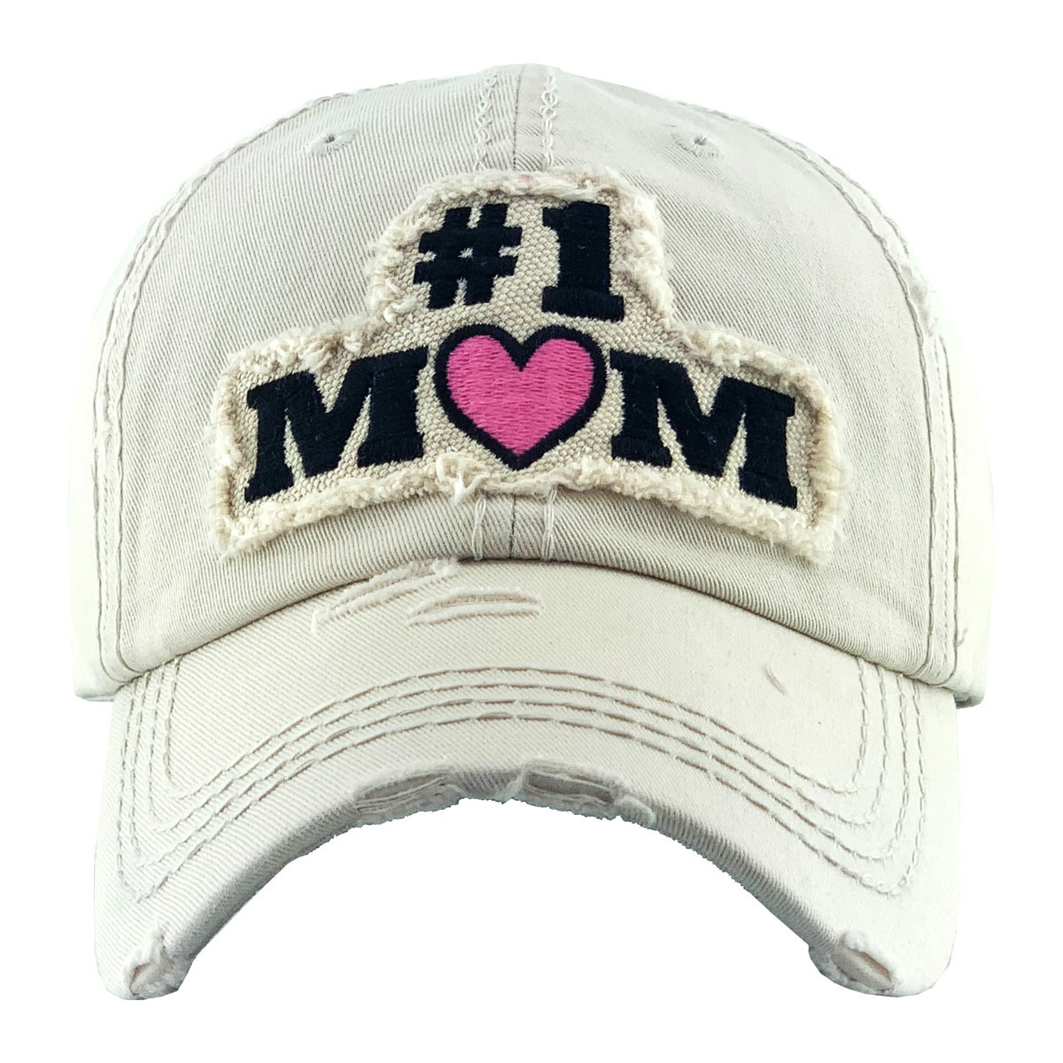 "#1 MOM" Vintage Ball Cap