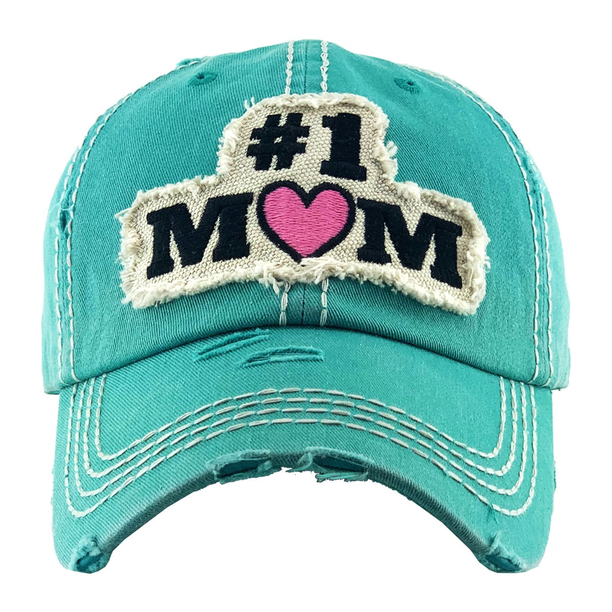 "#1 MOM" Vintage Ball Cap