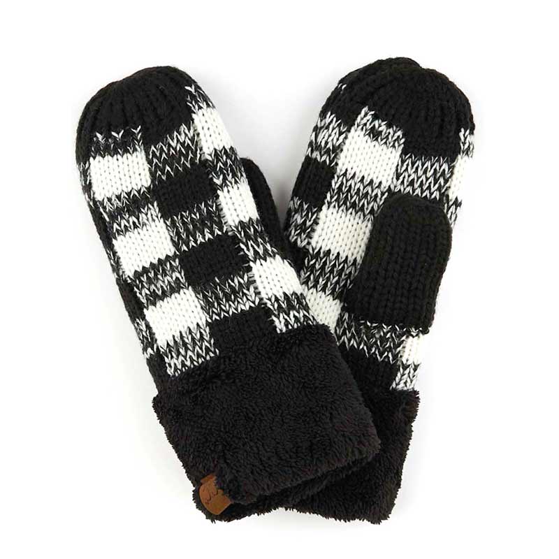 C.C Buffalo Check Mittens