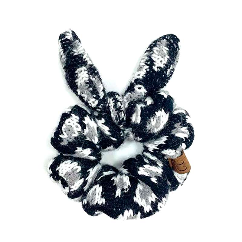 C.C Leopard Jacquard Ponytail Scrunchies
