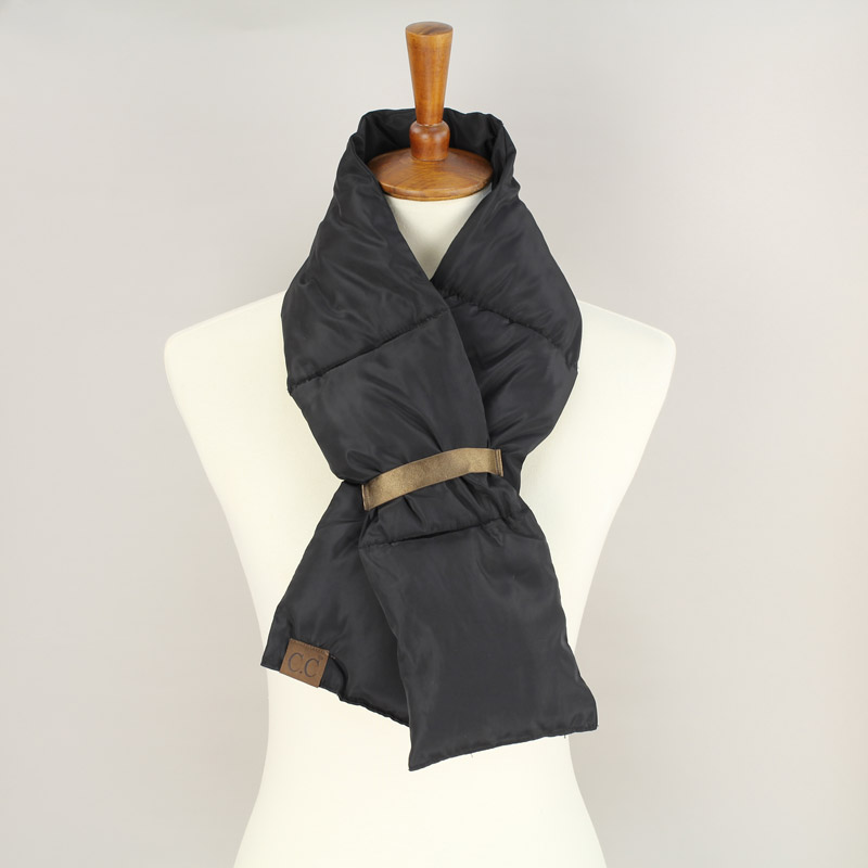 C.C Women's Quilted Puffer Scarf