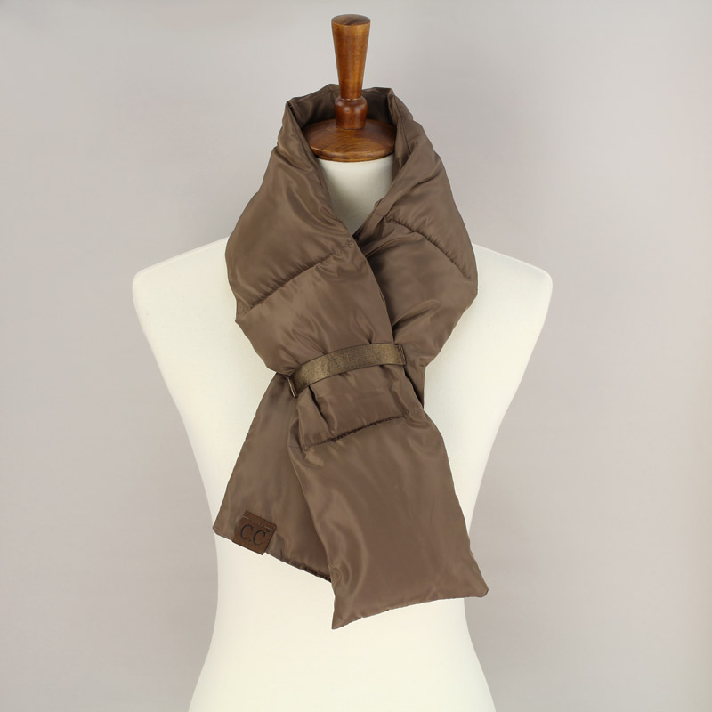 C.C Women's Quilted Puffer Scarf