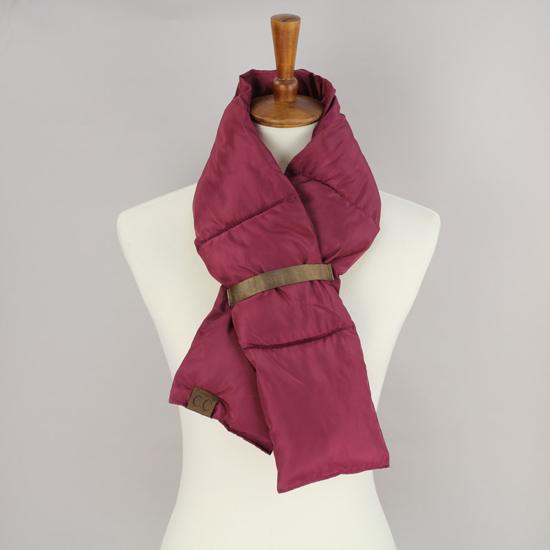 C.C Women's Quilted Puffer Scarf