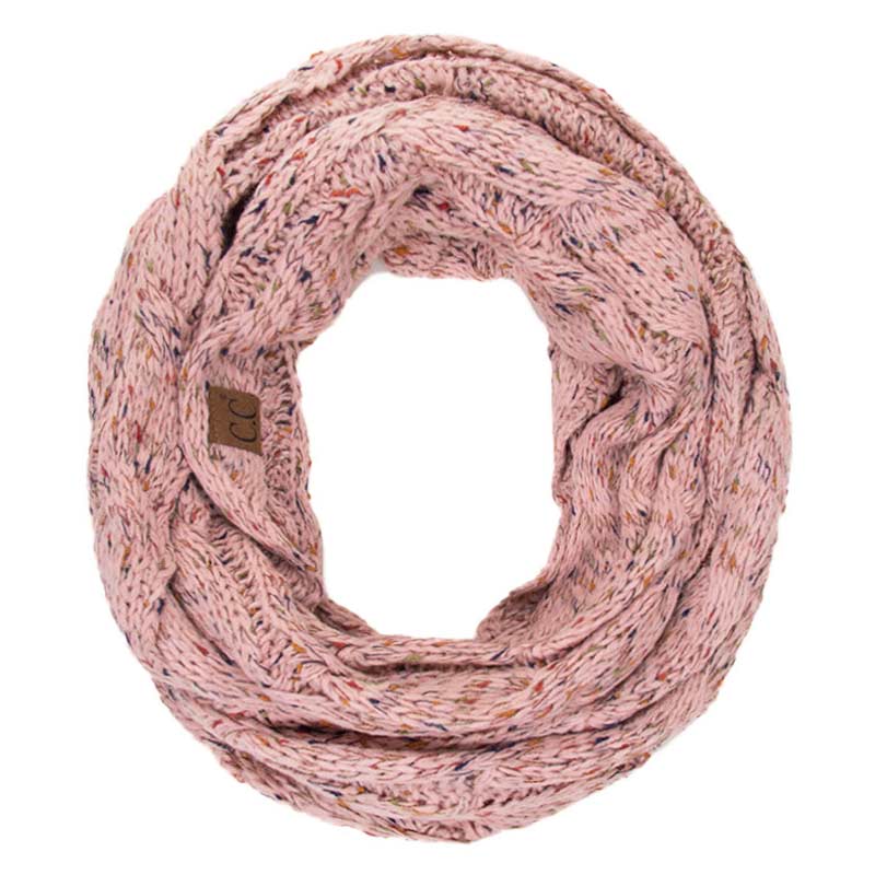 CC Cable Knit Confetti Infinity Scarf