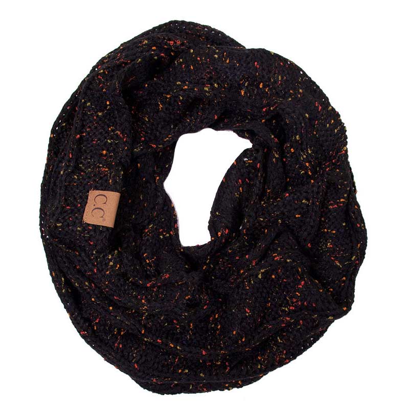 CC Cable Knit Confetti Infinity Scarf