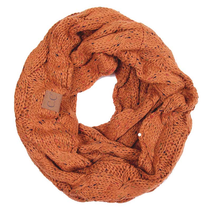 CC Cable Knit Confetti Infinity Scarf