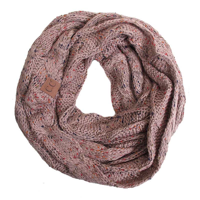 CC Cable Knit Confetti Infinity Scarf