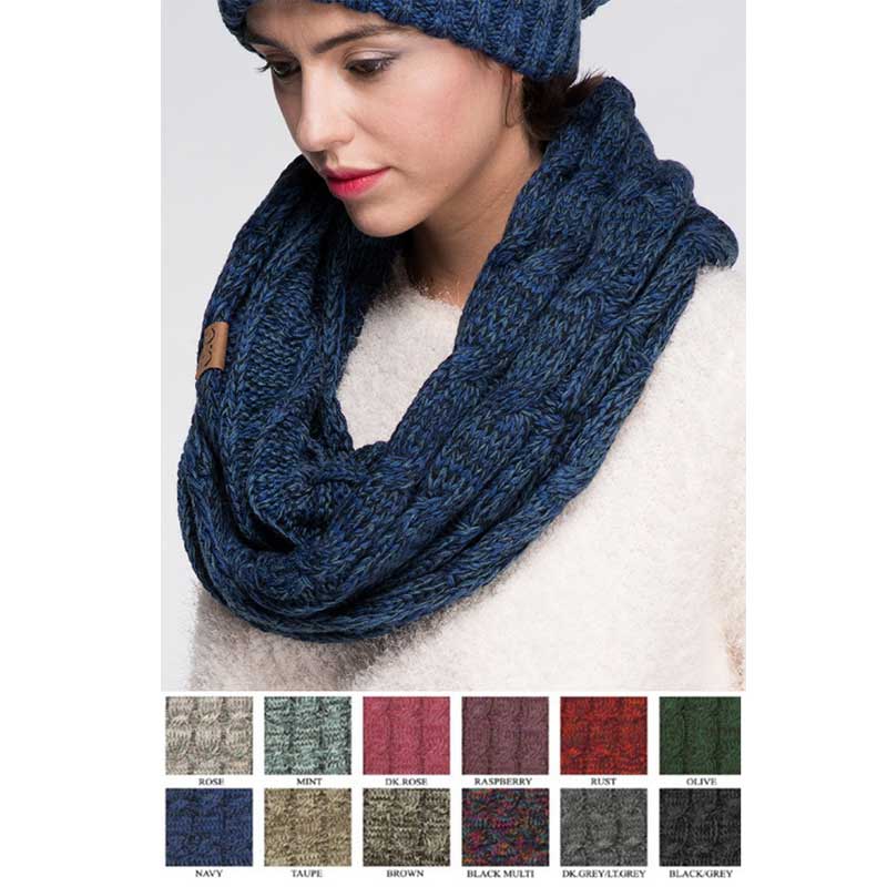 CC Knit Infinity Scarf - Image 2