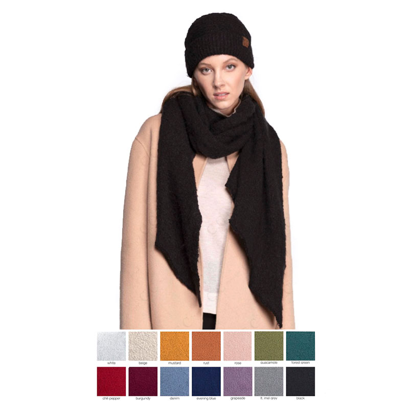 CC Bias Cut Scarf with Whipstitched Edging - Image 5