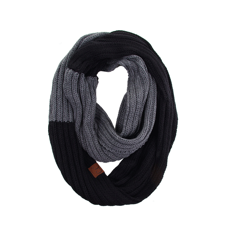 CC Knitted Two Tone Scarf