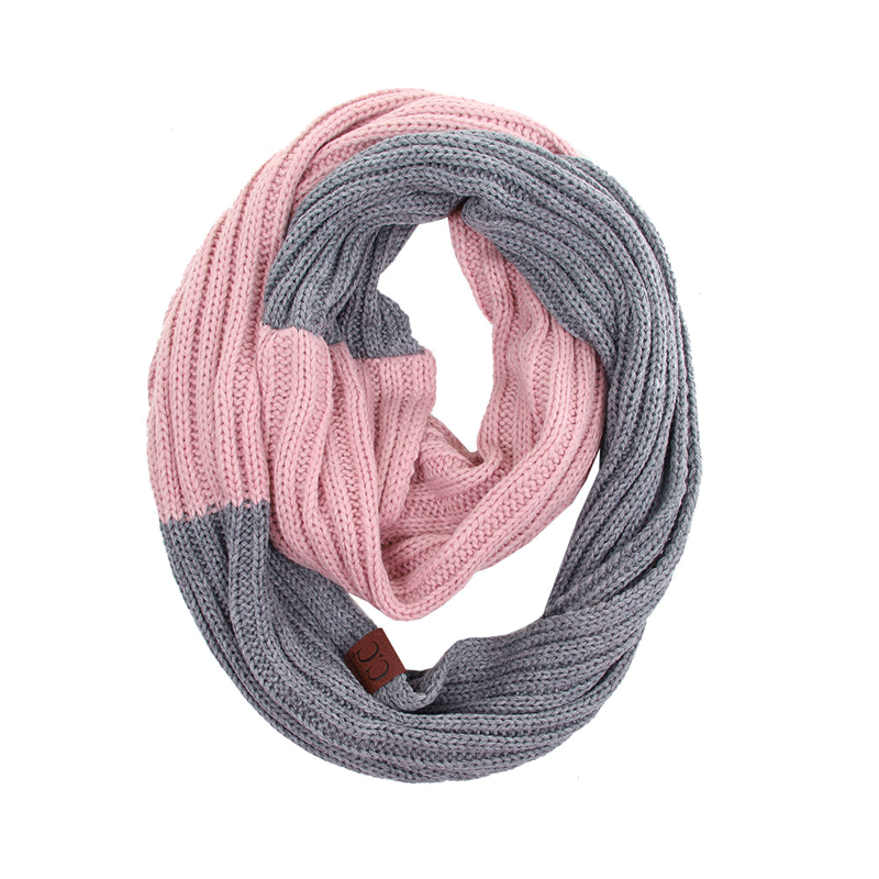 CC Knitted Two Tone Scarf