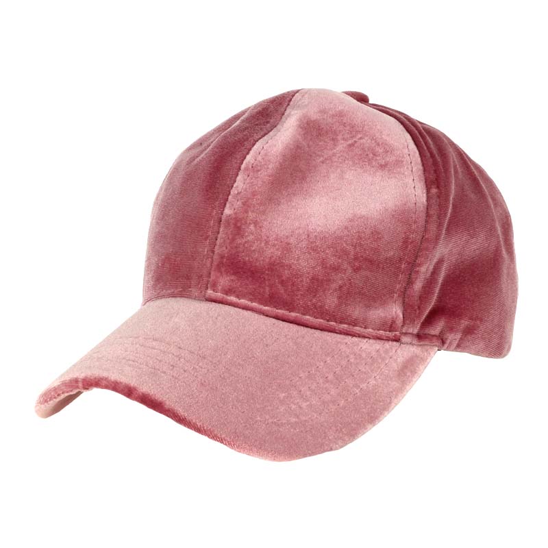 CC Solid Color Velvet Baseball Cap