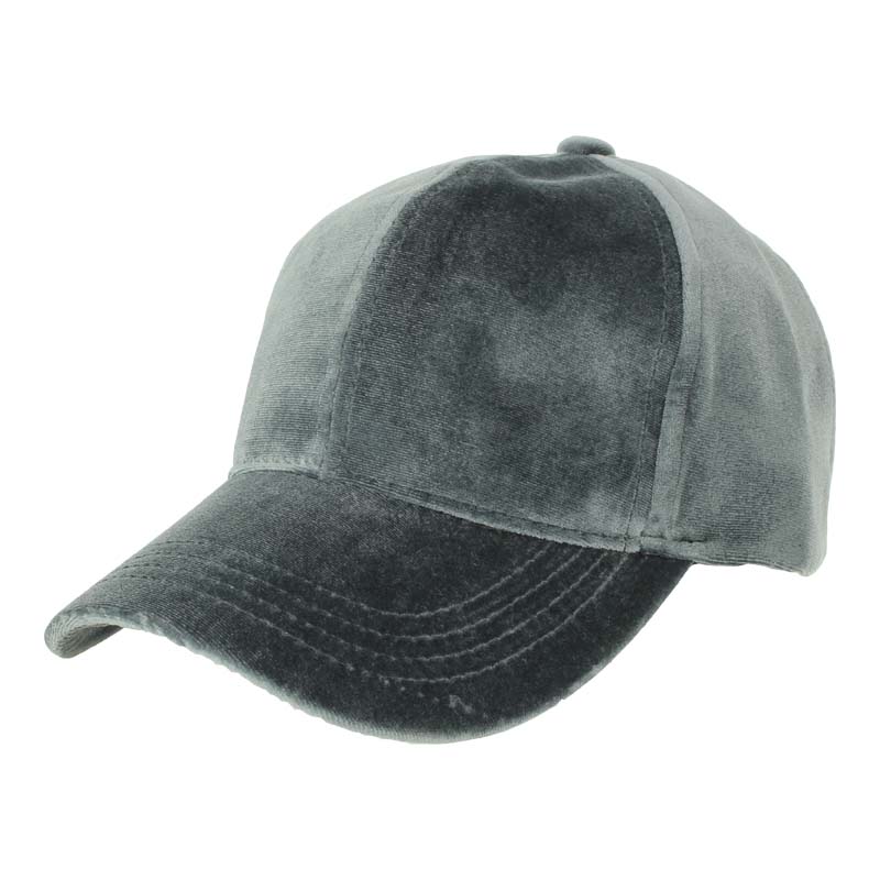 CC Solid Color Velvet Baseball Cap