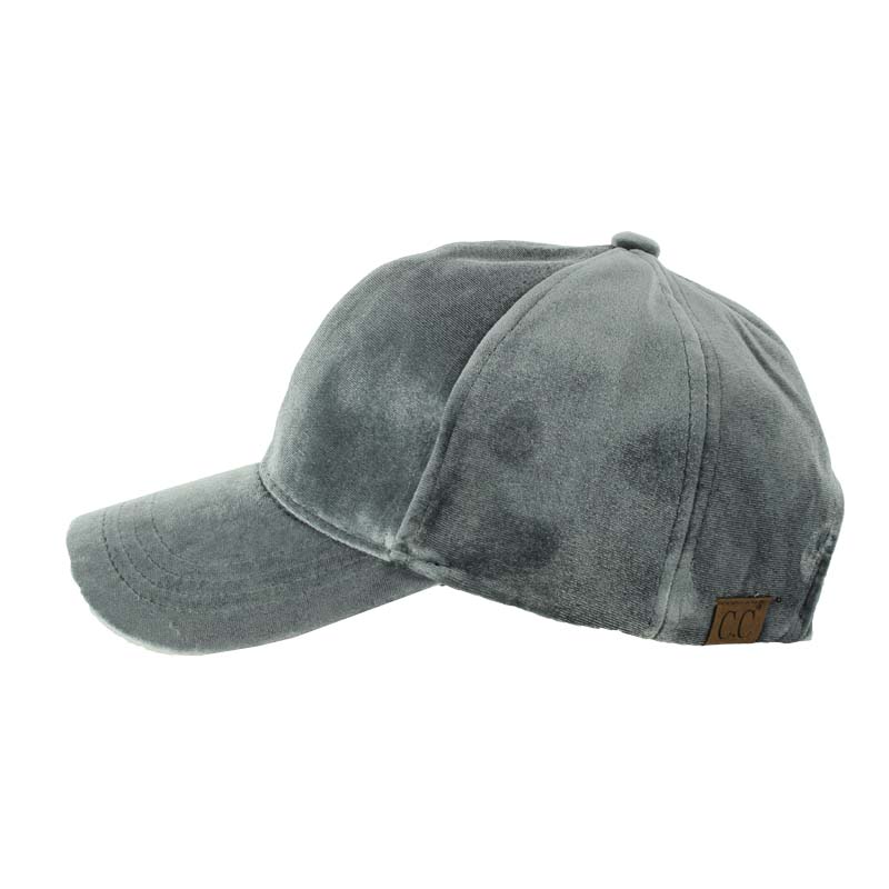 CC Solid Color Velvet Baseball Cap - Image 3