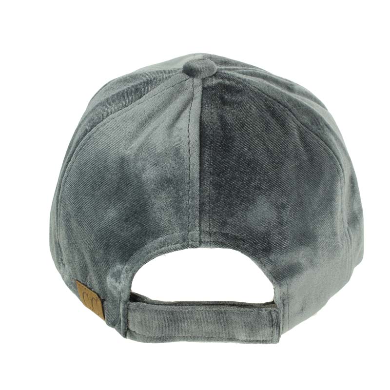 CC Solid Color Velvet Baseball Cap - Image 2