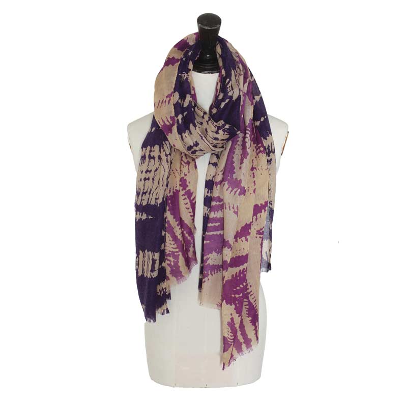 Two Tone Tide Print Scarf