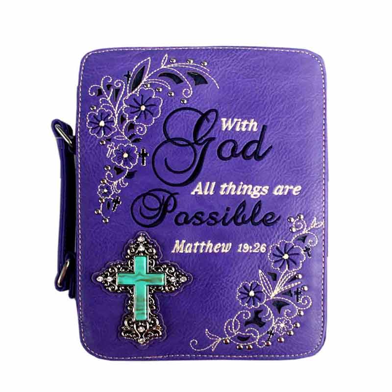 Bible Verse “Matthew 19:26″ Bible Case