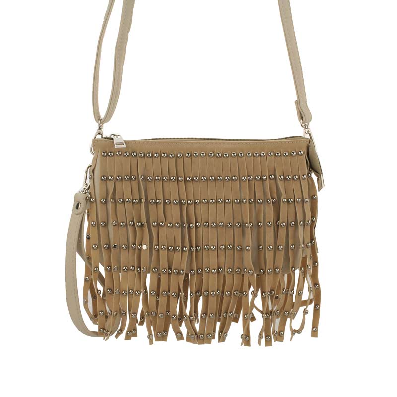 Fringed Crossbody Handbag