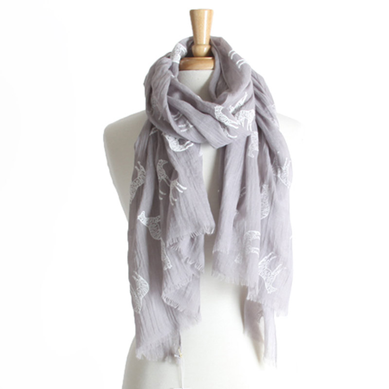 Zebra Embossed Scarf