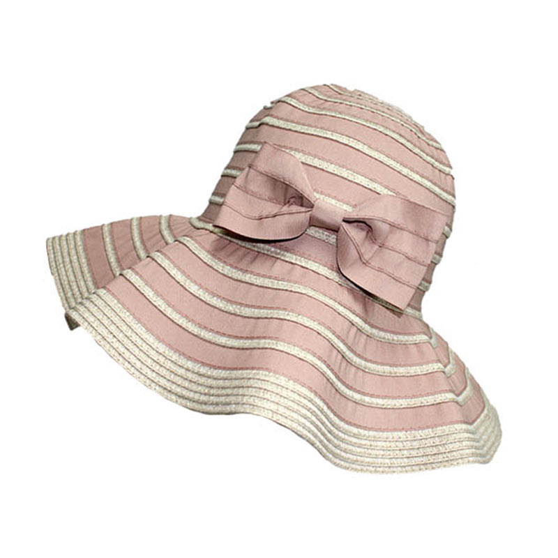 CC Foldable Bucket Hat With Striped Pattern