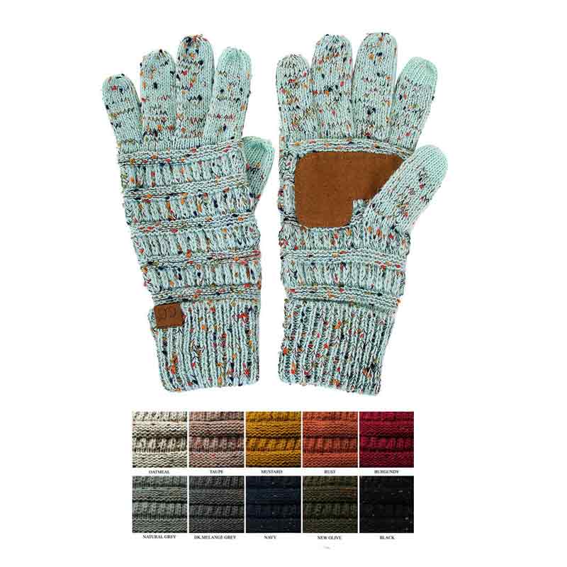 C.C Cable Confetti Smart Tip Gloves - Image 2