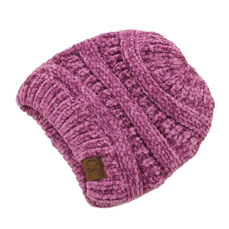 C.C Ribbed Chenille Beanie Hat