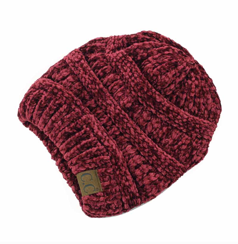 C.C Ribbed Chenille Beanie Hat