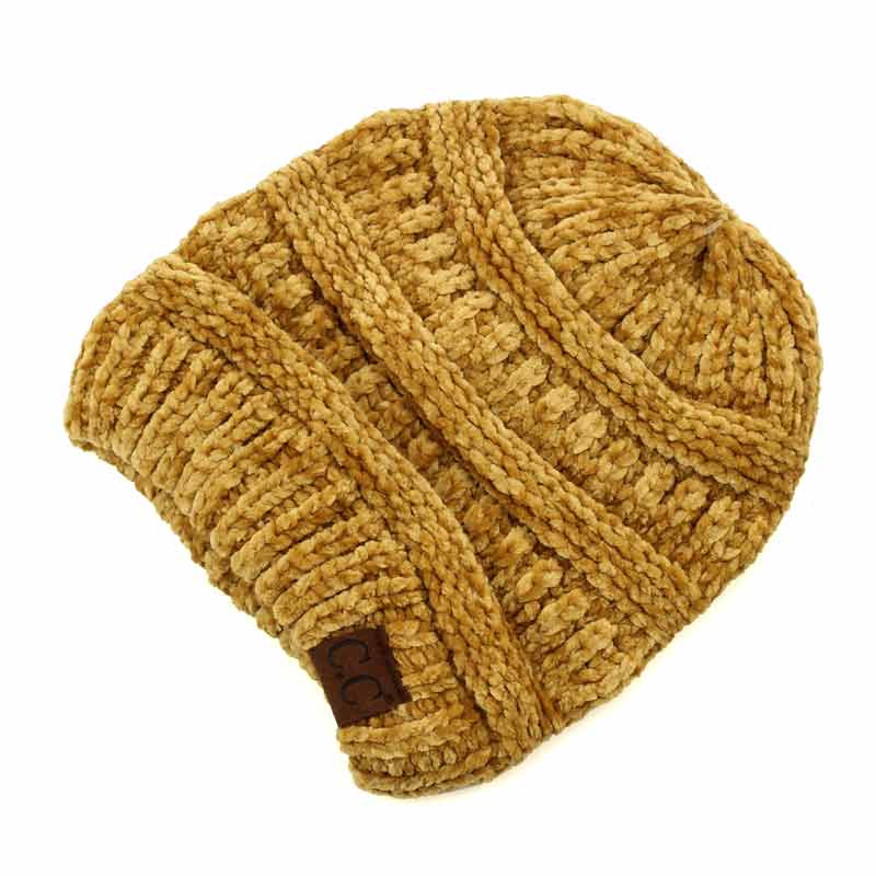C.C Ribbed Chenille Beanie Hat